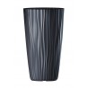 Cvetlični lonec Sahara visok z vložkom antracit