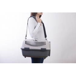 NOMAD 2 transporter s plastičnimi vrati za mačke in pse prenosljiv