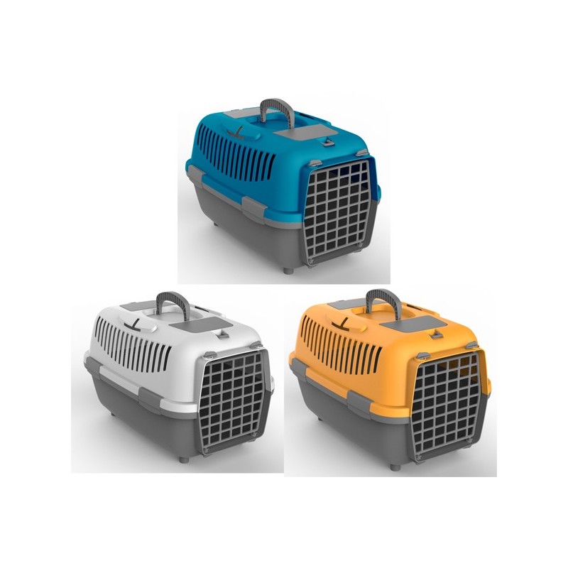NOMAD 2 Transportbox mit Kunststofftüren für Katzen und Hunde